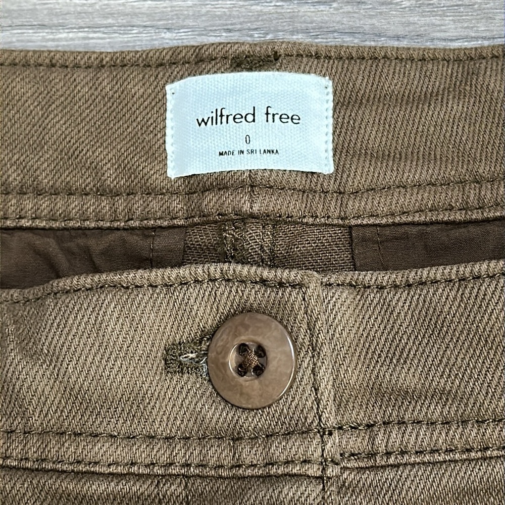 Wilfred Free Aritzia Meave Cargo Mid Rise Straight Ankle Pants Brown Size‎ 0 - Picture 12 of 14